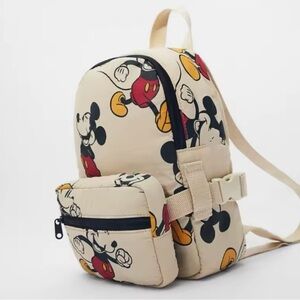 Mickey Mouse Kids Backpack - Cream and Red